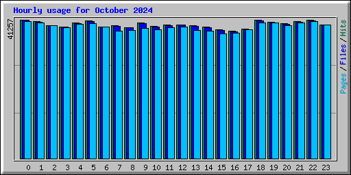 Hourly usage for October 2024