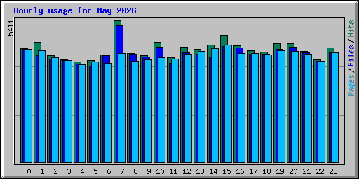 Hourly usage for May 2026